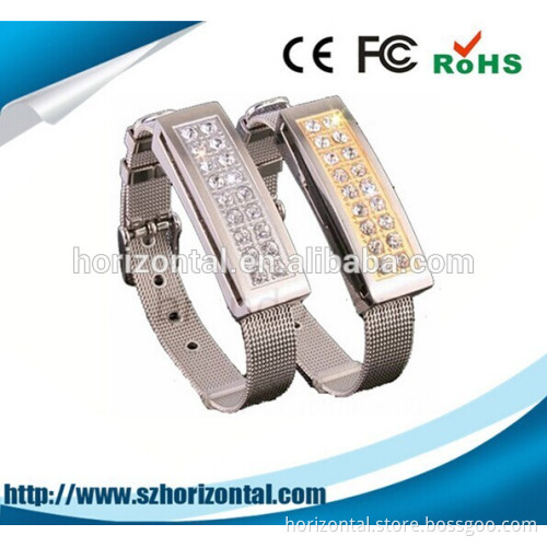 Chinese valentine's day Anniversary gifts crystal bracelet USB flash drive